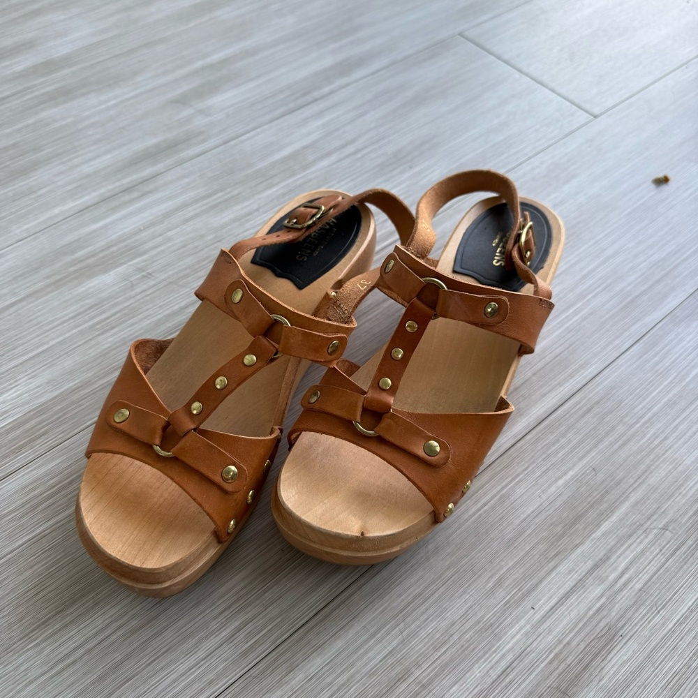 Swedish Hasbeens platform sandals - sz 37 - Picture 4 of 5